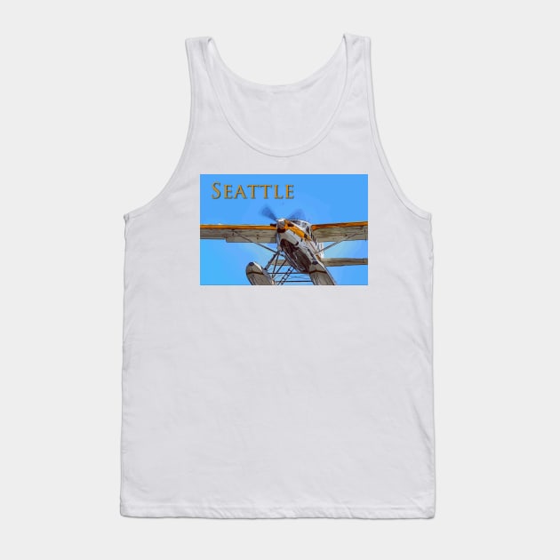 Seattle float plane landing Tank Top by WelshDesigns